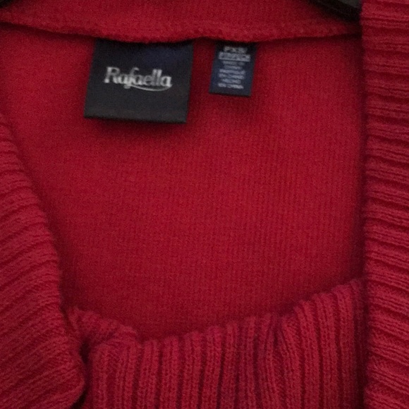 Rafaella NWT size PXS cowl neck fringe sweater - Picture 3 of 4